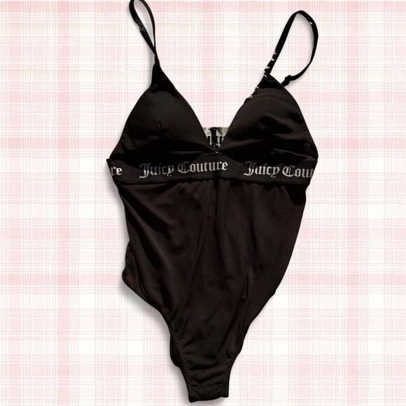 Juicy Couture Tops - Juicy Couture Black Logo Bodysuit 🖤